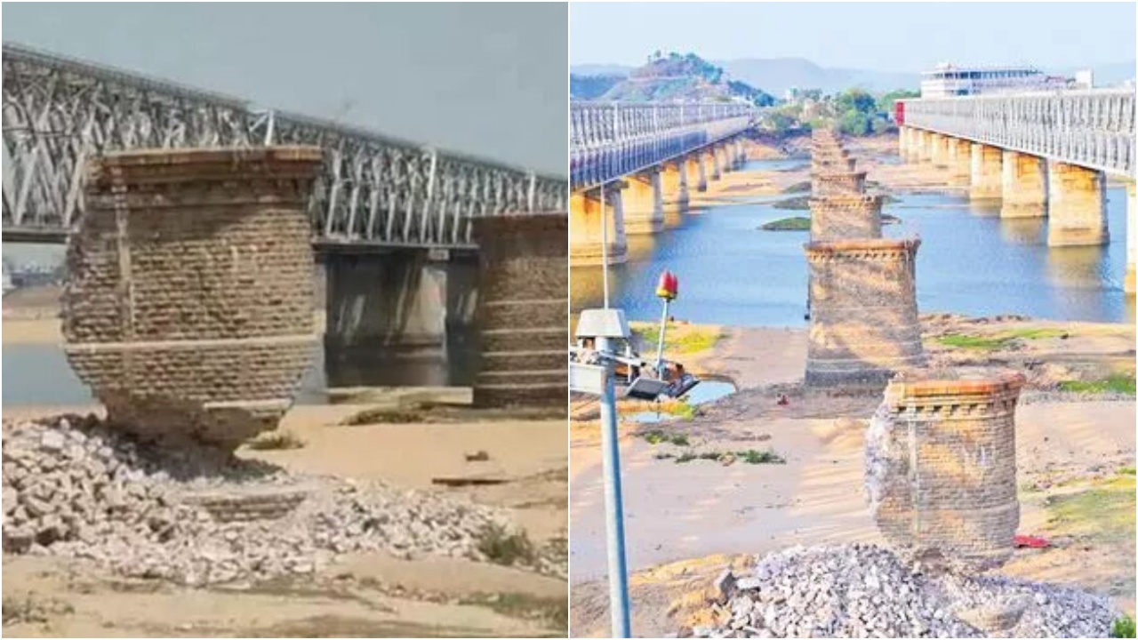Vijayawada Railway Bridge : 130 ఏళ్ల చరిత్రకు ముగింపు.. కృష్ణా నదిపై మొట్ట మొదటి రైల్వే వంతేన కూల్చి వేత