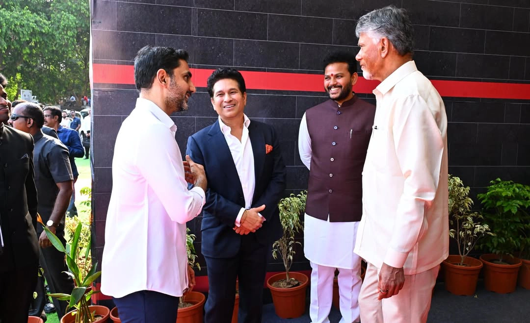 Chandrababu Trivikram Sachin as Guests for Andhra University Centenary Celebrations