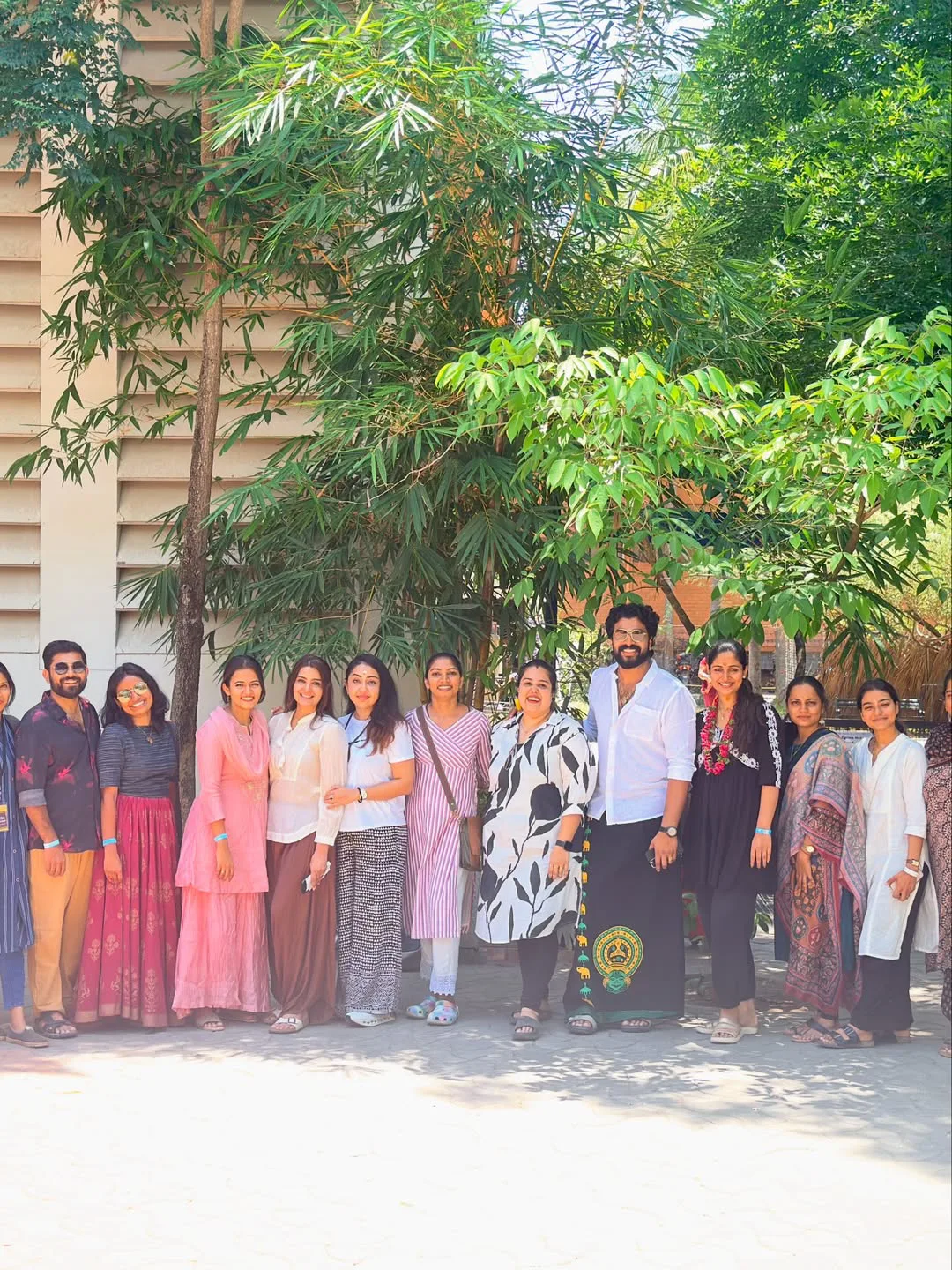 Actress Divya Pillai at the Isha Foundation
