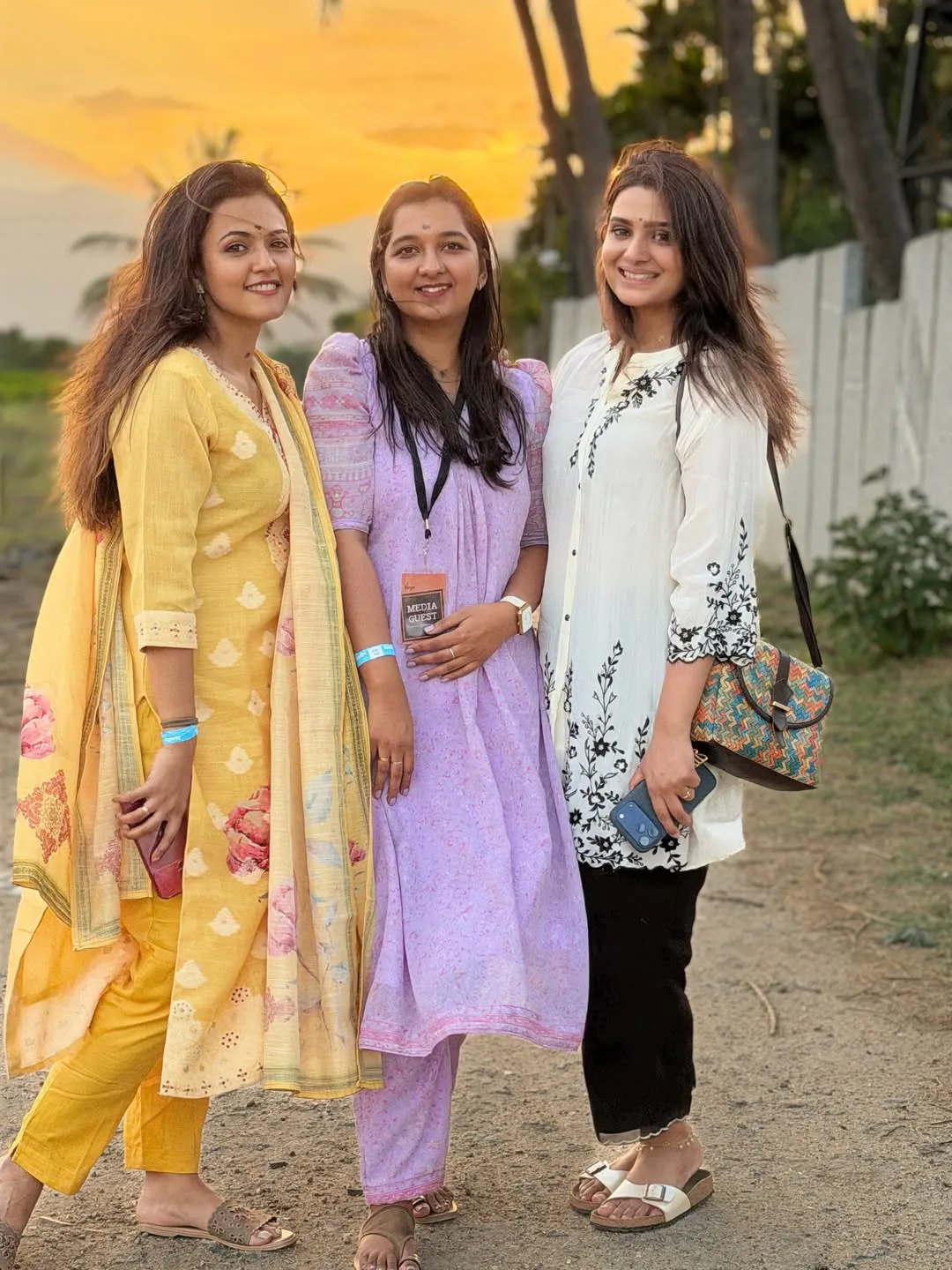 Actress Divya Pillai at the Isha Foundation