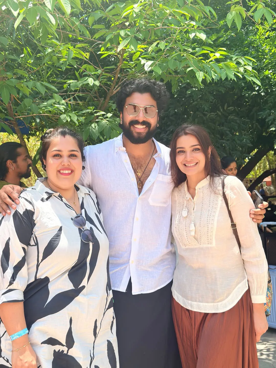 Actress Divya Pillai at the Isha Foundation