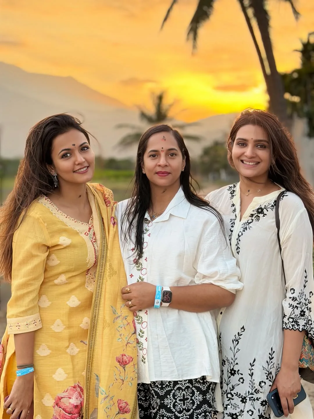 Actress Divya Pillai at the Isha Foundation