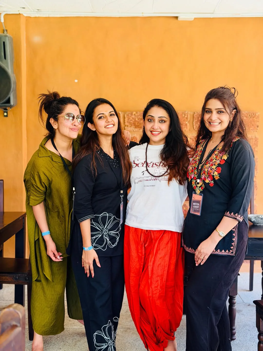 Actress Divya Pillai at the Isha Foundation