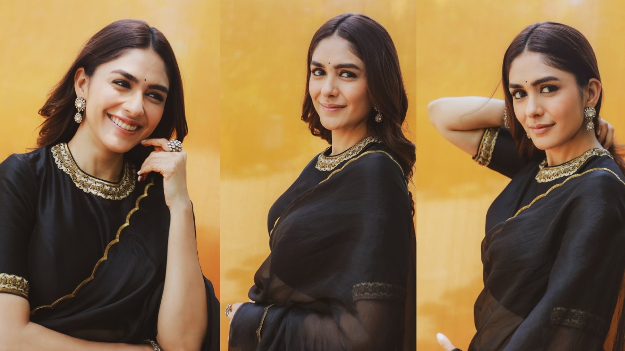 Mrunal Thakur : బ్లాక్ శారీలో మృణాల్ ఠాకూర్‌.. ఎంత క్యూట్‌గా ఉందో