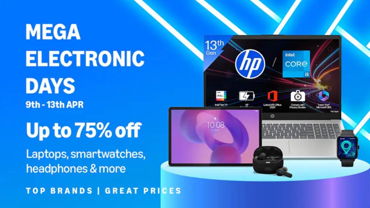 Amazon Mega Electronic Days Sale : అమెజాన్ మెగా సేల్ ఆఫర్లు.. ఈ ల్యాప్ టాప్స్, స్మార్ట్ వాచ్, హెడ్ ఫోన్లపై కిర్రాక్ డిస్కౌంట్లు.. ఇప్పుడే ఆర్డర్ పెట్టేసుకోండి!