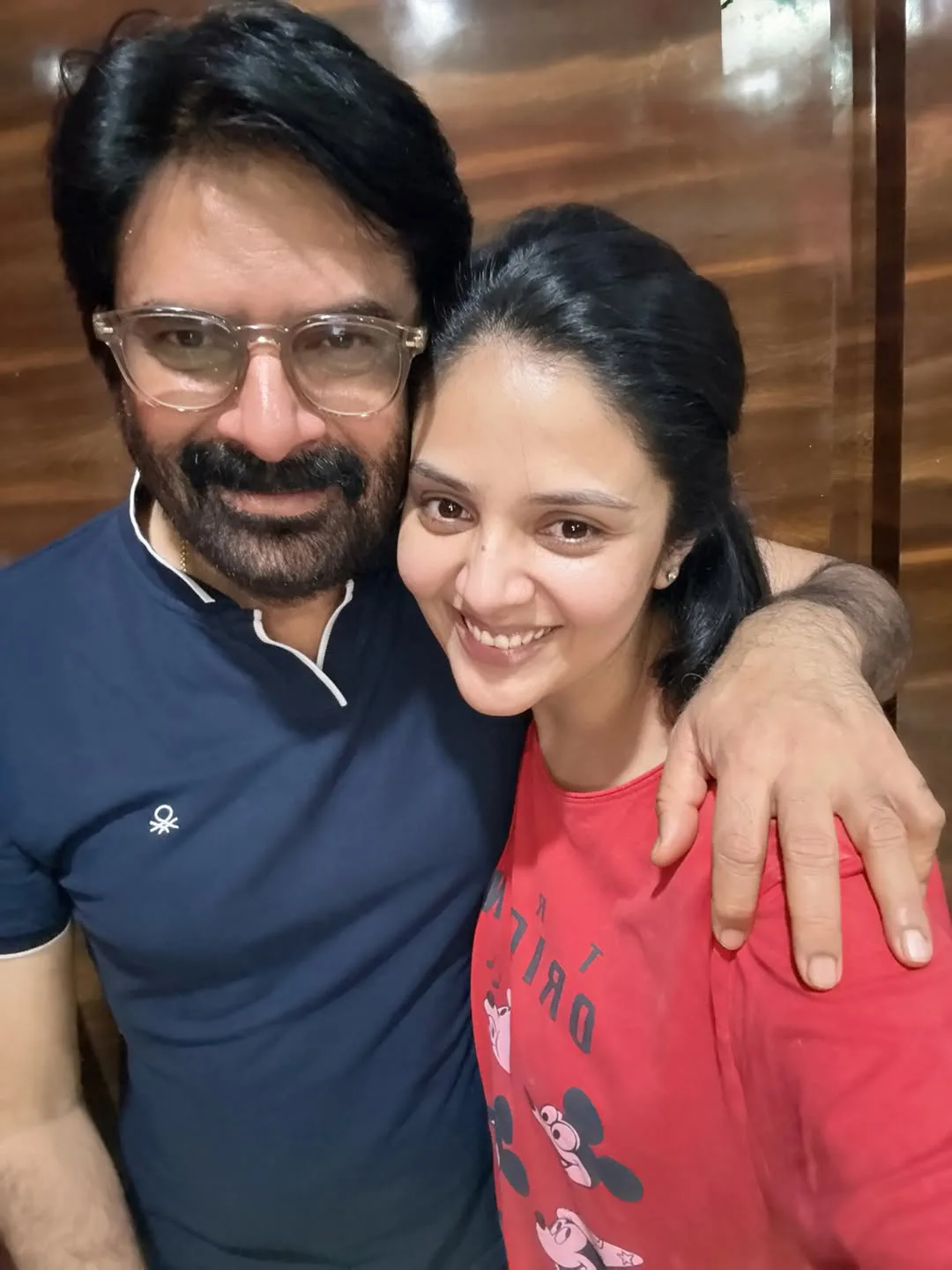 Anchor Sreemukhi father birthday special photos