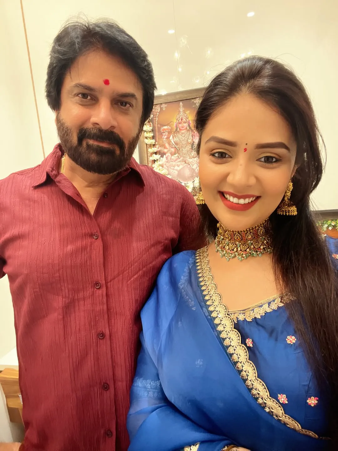 Anchor Sreemukhi father birthday special photos