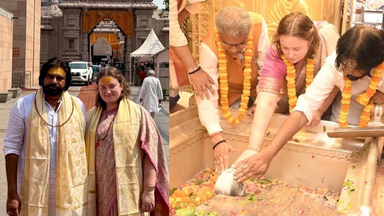 Anna Lezhneva : వారణాసిలో భార్యతో కలిసి పవన్ కళ్యాణ్ పూజలు.. ఫొటోలు..