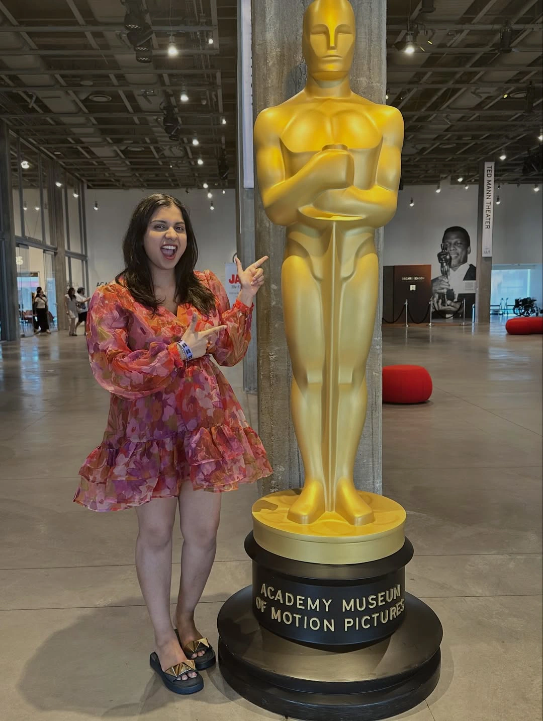 Roja Daughter Anshu Malika Visits Academy Museum of Motion Pictures