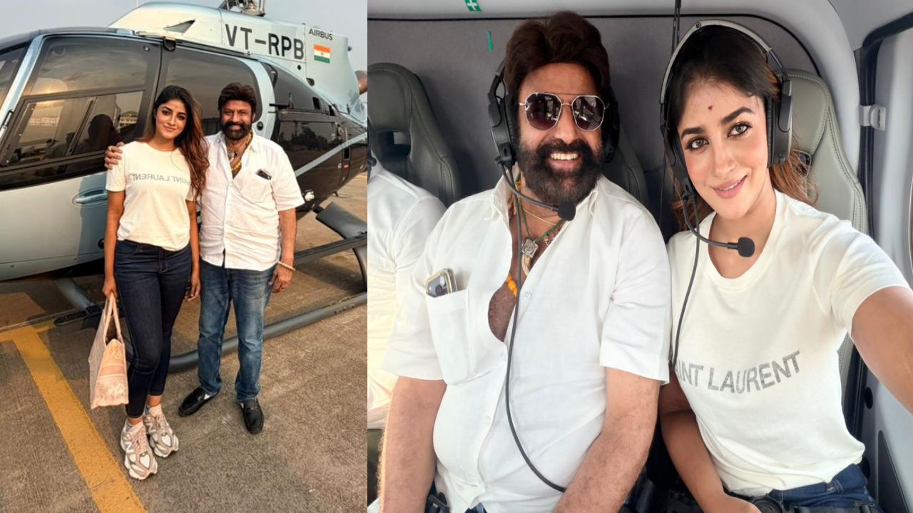 Balakrishna- Dimple: హెలికాఫ్టర్ లో బాలయ్యతో డింపుల్ హయతి.. క్రేజీ ఫొటోలు వైరల్