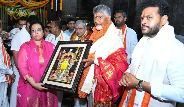 CM Chandrababu Naidu Visits Simhachalam Temple