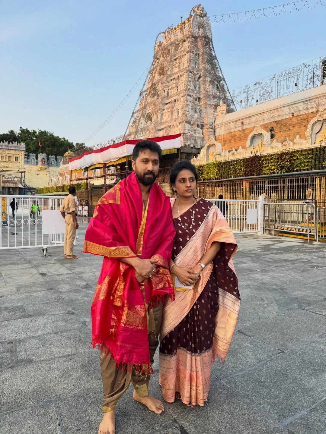 Director Bobby Kolli visits Tirumala with his wife