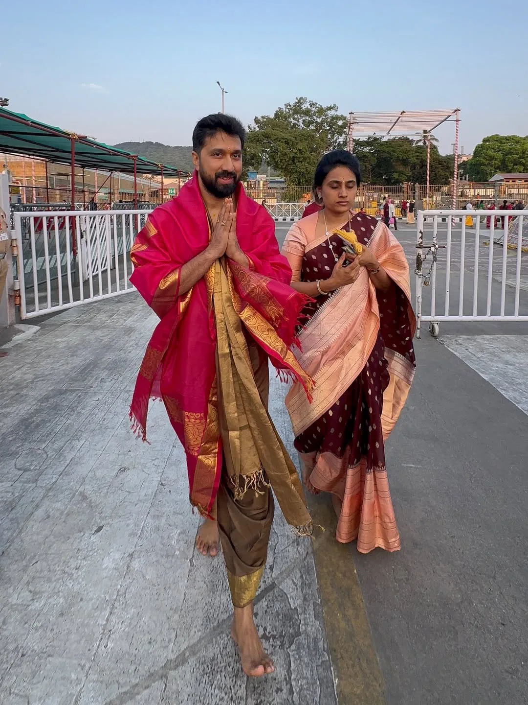 Director Bobby Kolli visits Tirumala with his wife