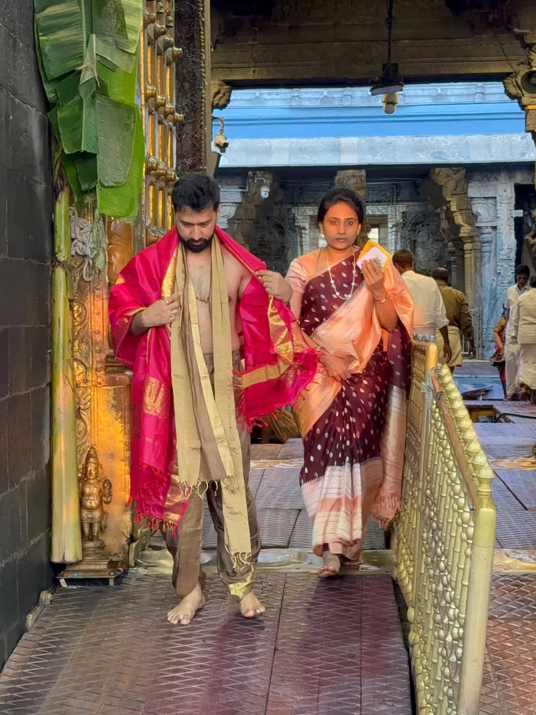 Director Bobby Kolli visits Tirumala with his wife