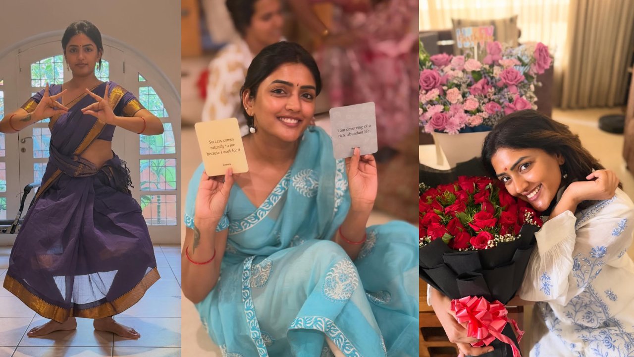 Eeshaa Rebba Birthday Celebrations : ఈషారెబ్బ బర్త్ డే.. కూచిపూడితో సెలబ్రేషన్స్.. ఫొటోలు..