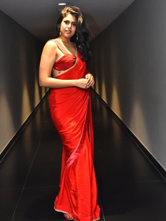 Faria Abdullah Shines in Gaayapadda Simham Trailer Launch Event