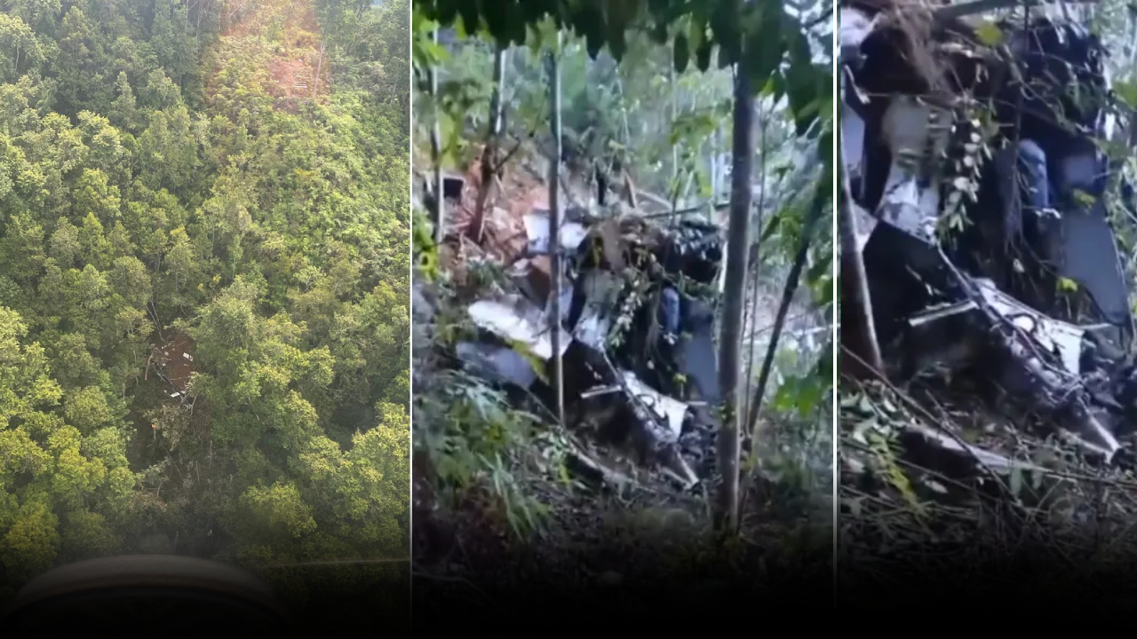 Helicopter Crash : దట్టమైన అటవీ ప్రాంతంలో కుప్పకూలిన హెలికాప్టర్.. ఎనిమిది మృతి.. ఎలా గుర్తించారంటే?