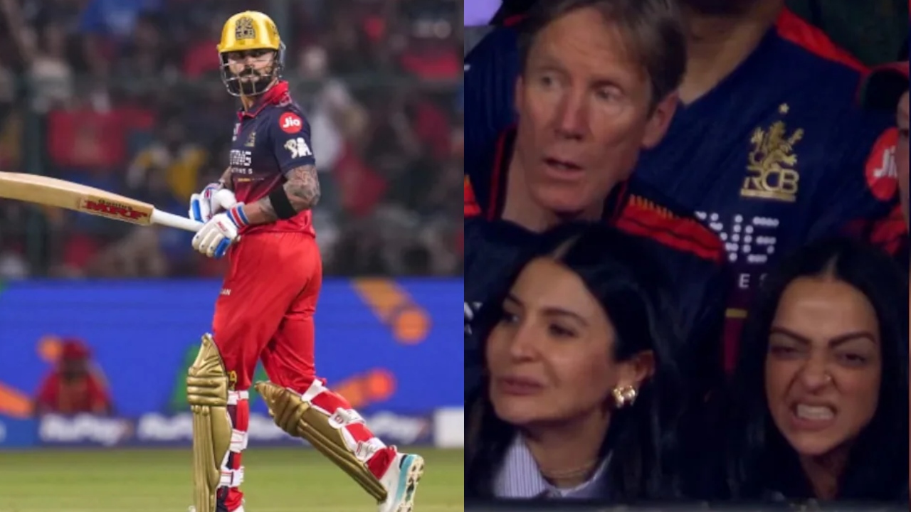 RCB vs LSG : 1 ర‌న్ తేడాతో కోహ్లీ 66 హాఫ్ సెంచరీ మిస్‌.. అనుష్క శ‌ర్మ రియాక్ష‌న్ వైర‌ల్‌..