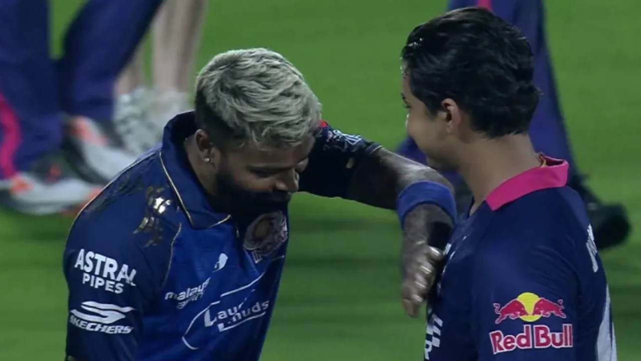 RR vs MI : వైభ‌వ్‌ను ప్ర‌త్యేకంగా అభినందించిన హార్దిక్ పాండ్యా.. నువ్వు గొప్పొడివి సామీ..