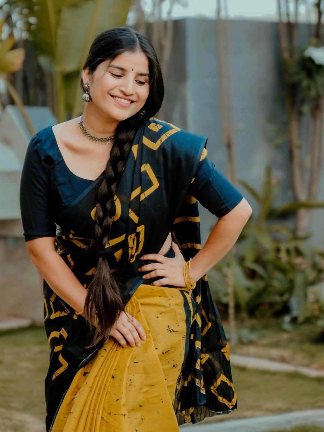 Singer Indravathi Chauhan Cute Looks in Saree