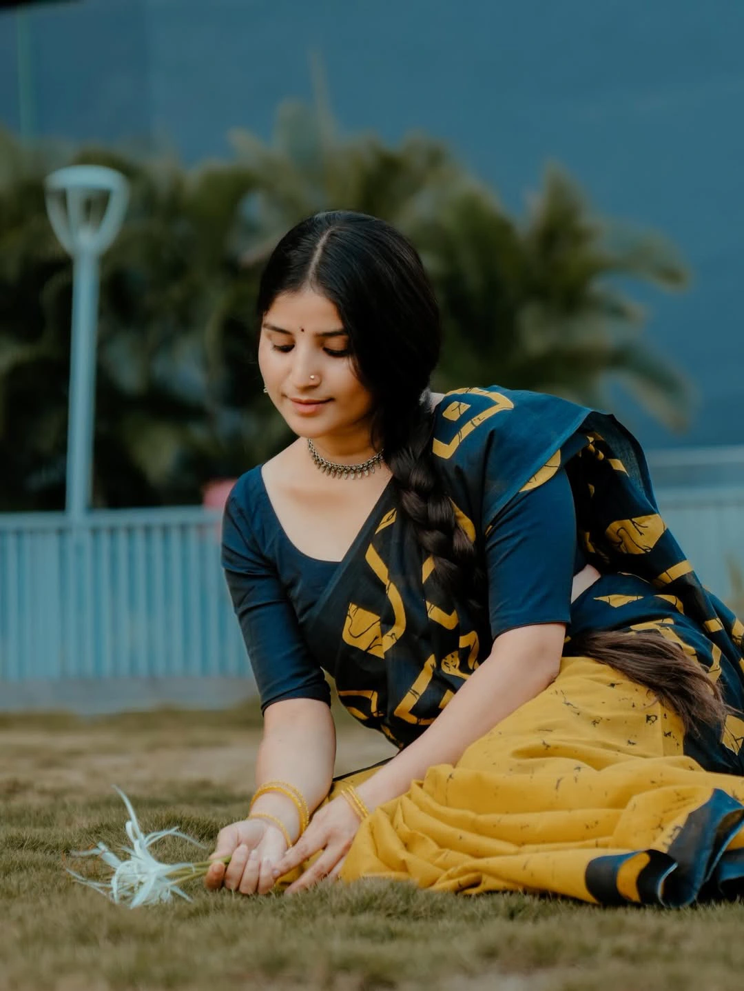 Singer Indravathi Chauhan Cute Looks in Saree