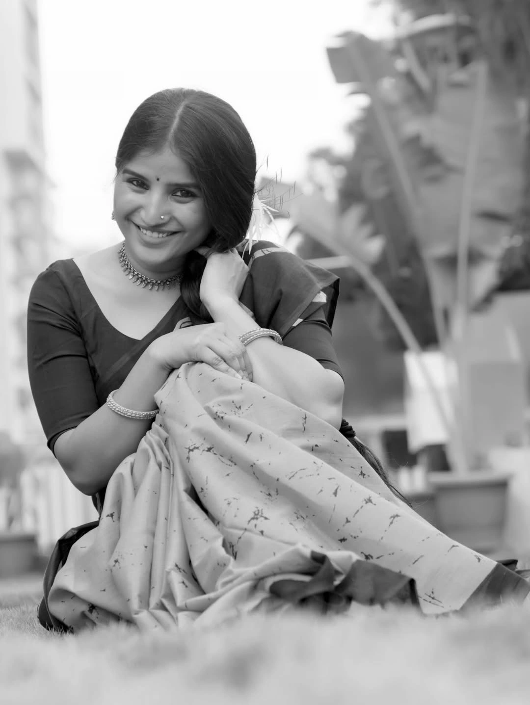 Singer Indravathi Chauhan Cute Looks in Saree