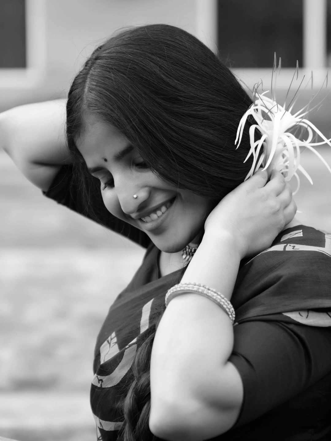 Singer Indravathi Chauhan Cute Looks in Saree