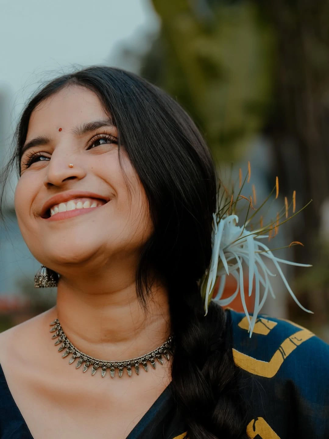 Singer Indravathi Chauhan Cute Looks in Saree