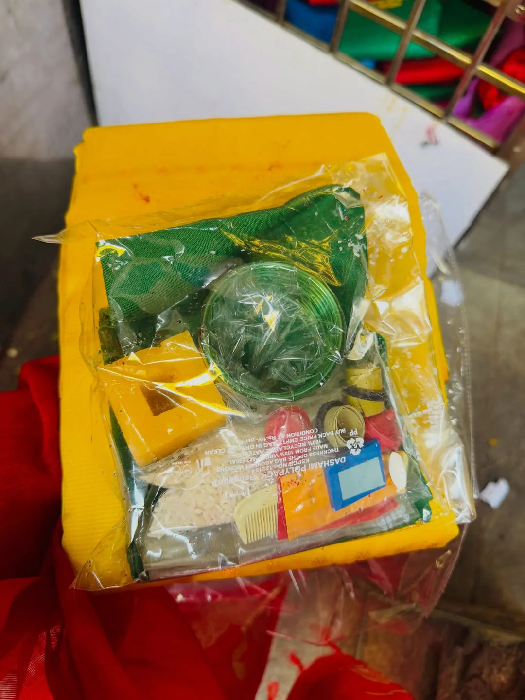 Jabardasth actress Satya Sri at Mysore Chamundeshwari Temple