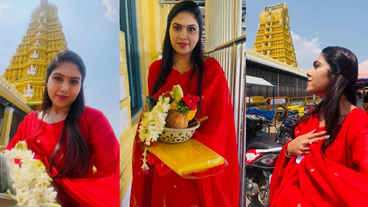 Satya Sri: చాముండేశ్వరి అమ్మవారి సన్నిధిలో సత్య శ్రీ.. మైసూర్ పర్యటన ఫోటోలు వైరల్