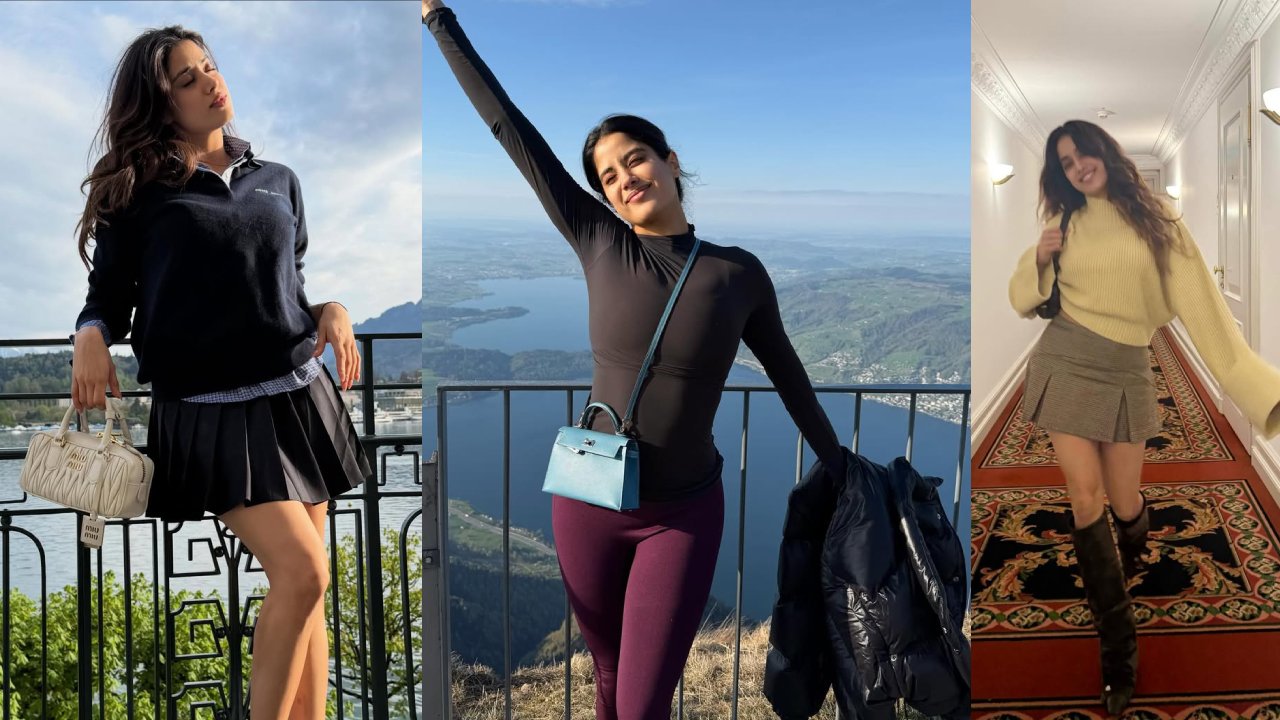 Janhvi Kapoor : స్విట్జర్లాండ్‌లో వెకేషన్ ఎంజాయ్ చేస్తున్న జాన్వీ.. షార్ట్ స్కర్ట్స్ లో జూనియర్ అతిలోక సుందరి..