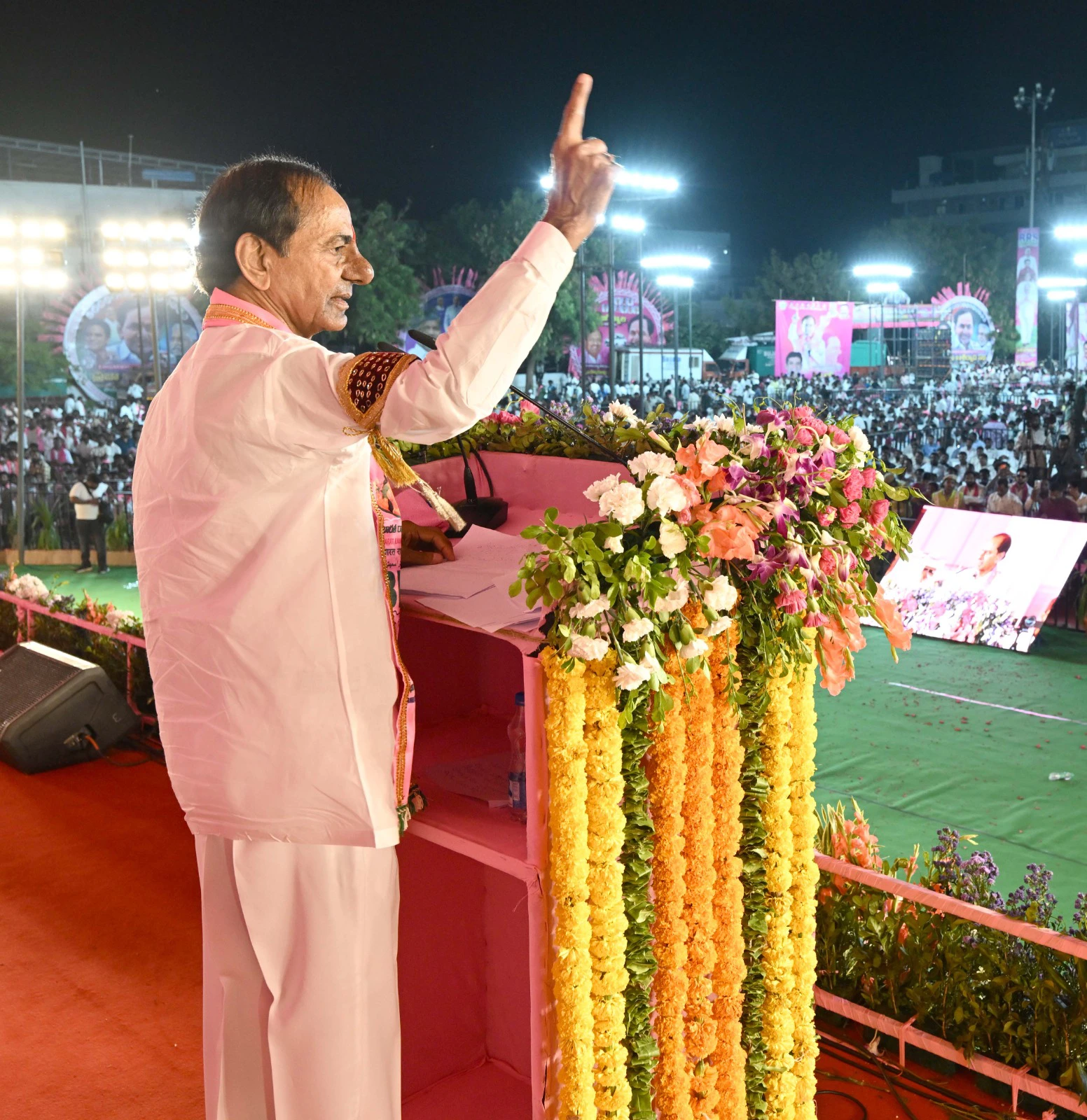 KCR BRS Jagtial Meeting