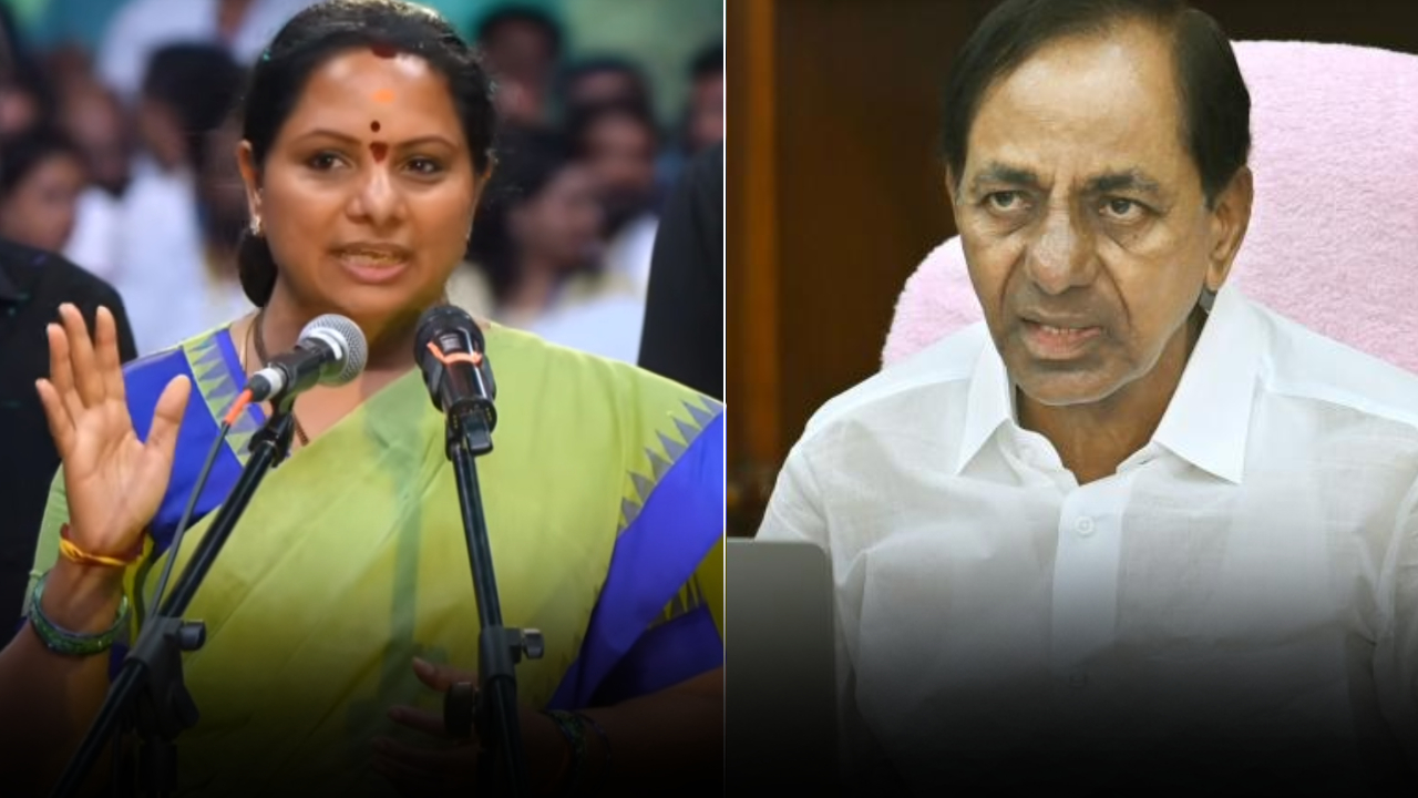 Kavitha : కేసీఆర్ టార్గెట్‌గా కవిత ఘాటు విమర్శలు.. నా తండ్రి కావొచ్చు.. కానీ.. అంటూ ఓ రేంజ్‌లో ఫైర్..