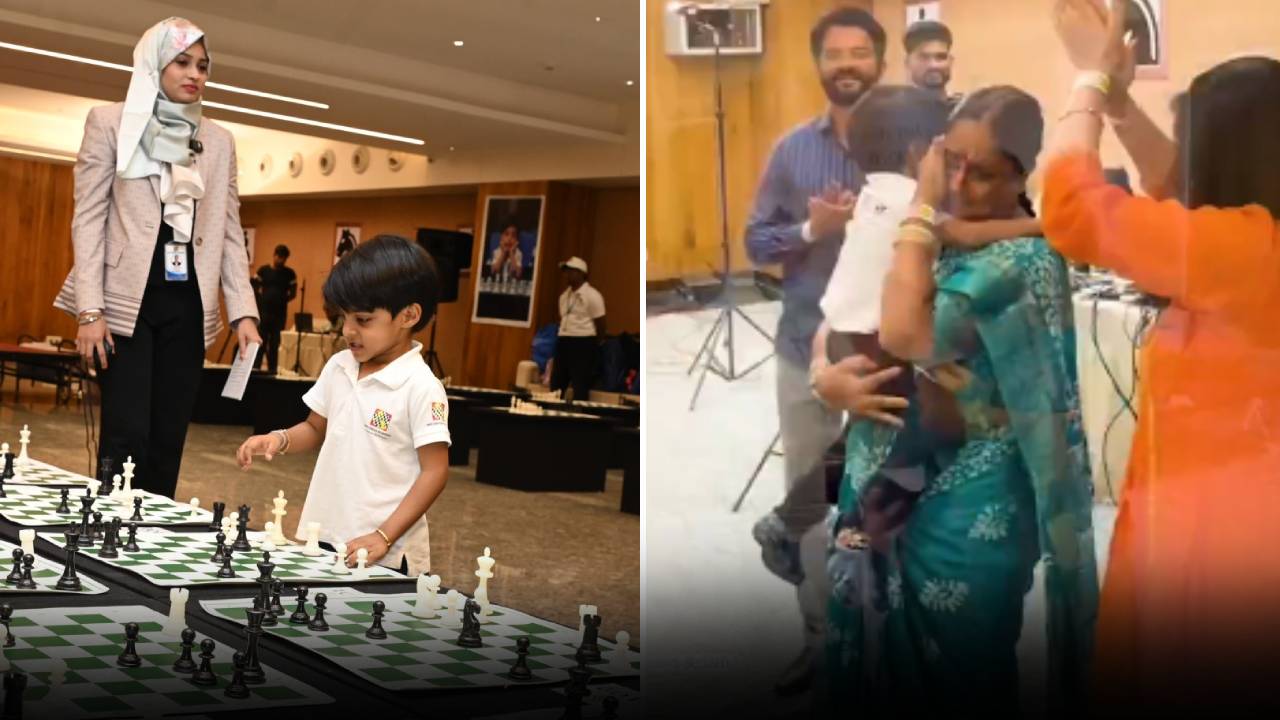 Konda Surekha : చెస్‌లో మనవడు ప్రతిభ.. పరుగెత్తుకుంటూ వెళ్లి ముద్దులతో ముంచెత్తిన మంత్రి కొండా సురేఖ.. వీడియో వైరల్