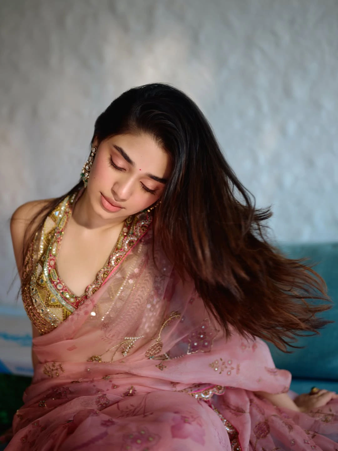 Krithi Shetty Stunning Looks in Saree