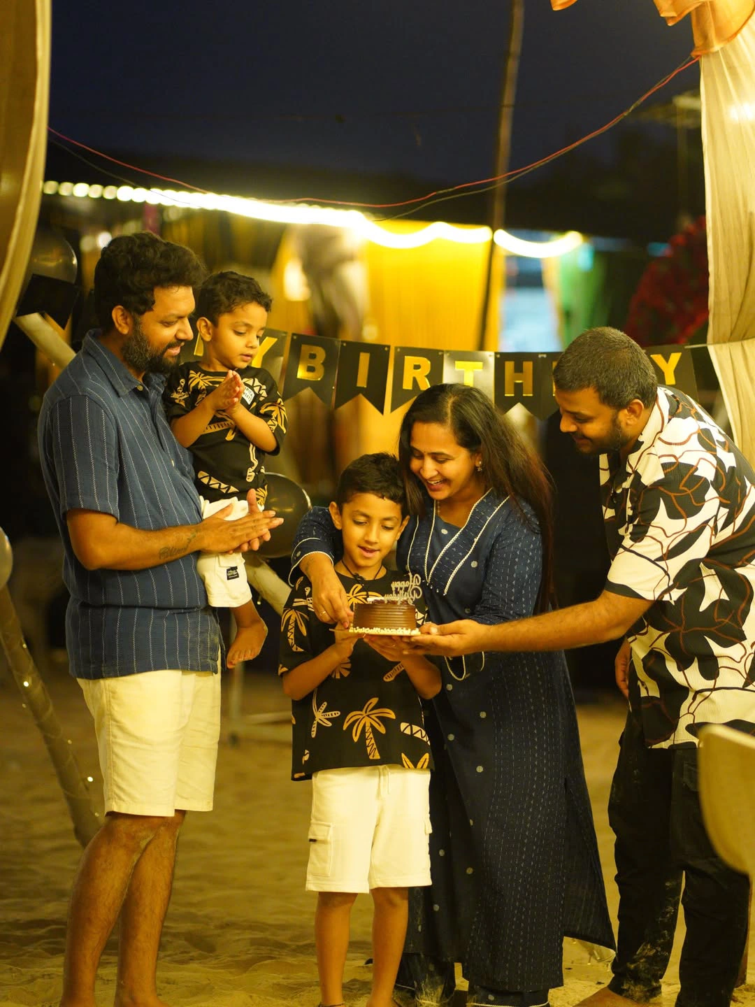 Lasya Manjunath Celebrated her Son Birthday in Goa