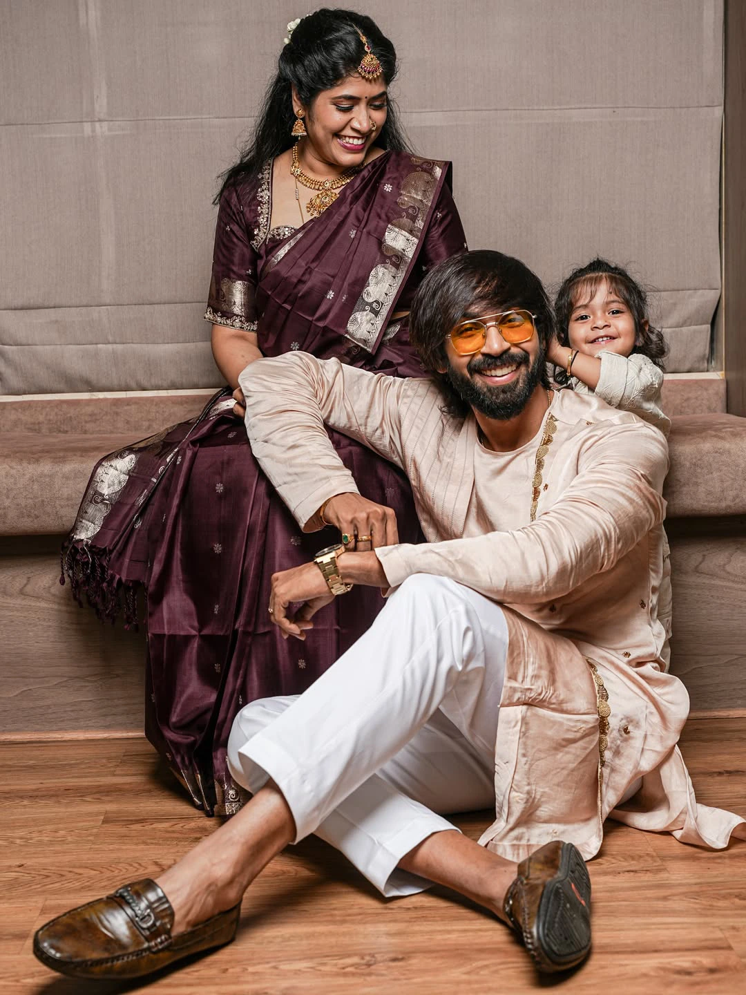 Maanas Nagulapalli Photos with Family