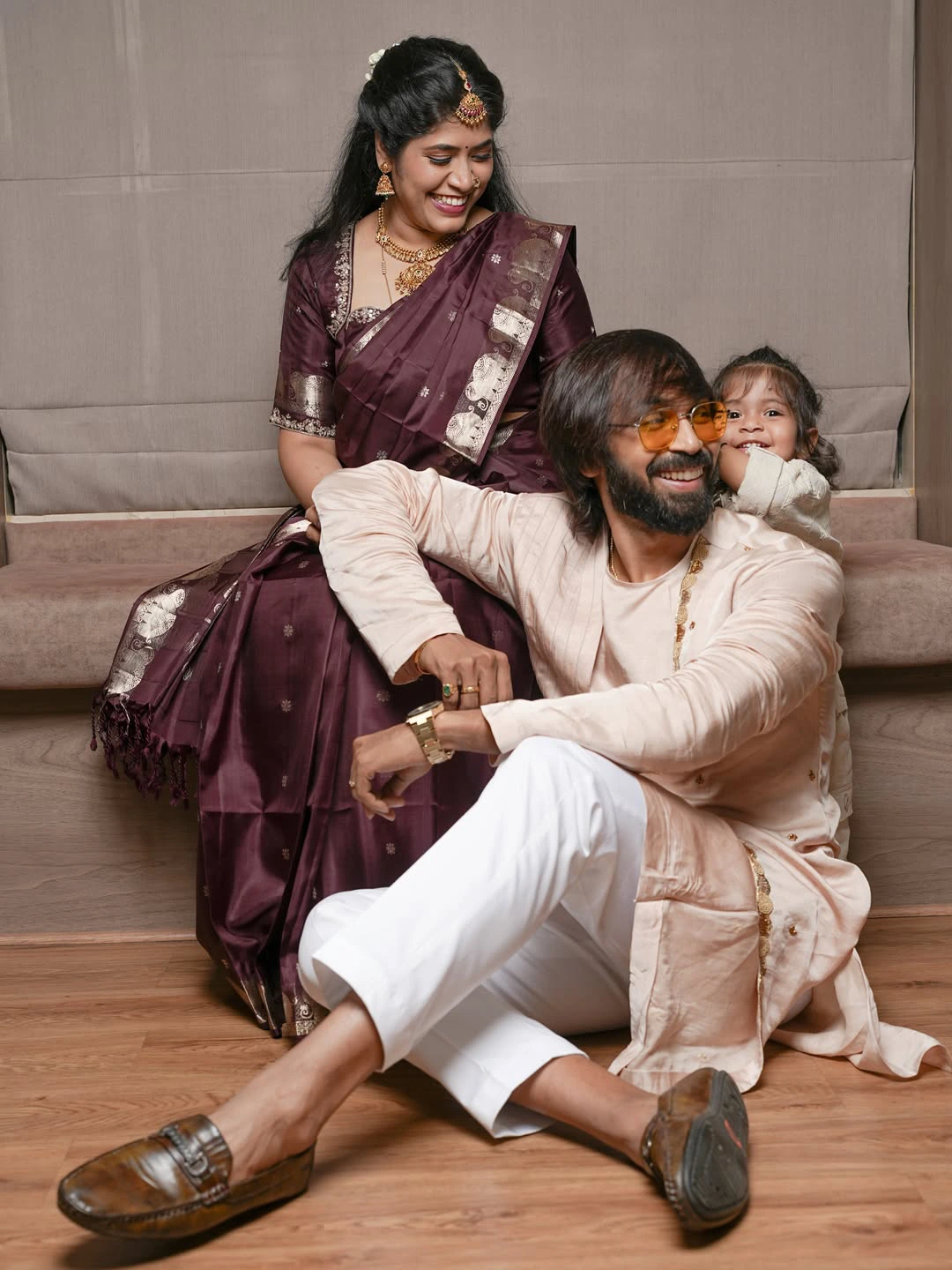 Maanas Nagulapalli Photos with Family