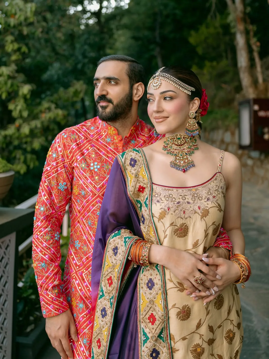 Mehreen Pirzada emotional comments saying she wore her mother wedding lehenga as her haldi garaara