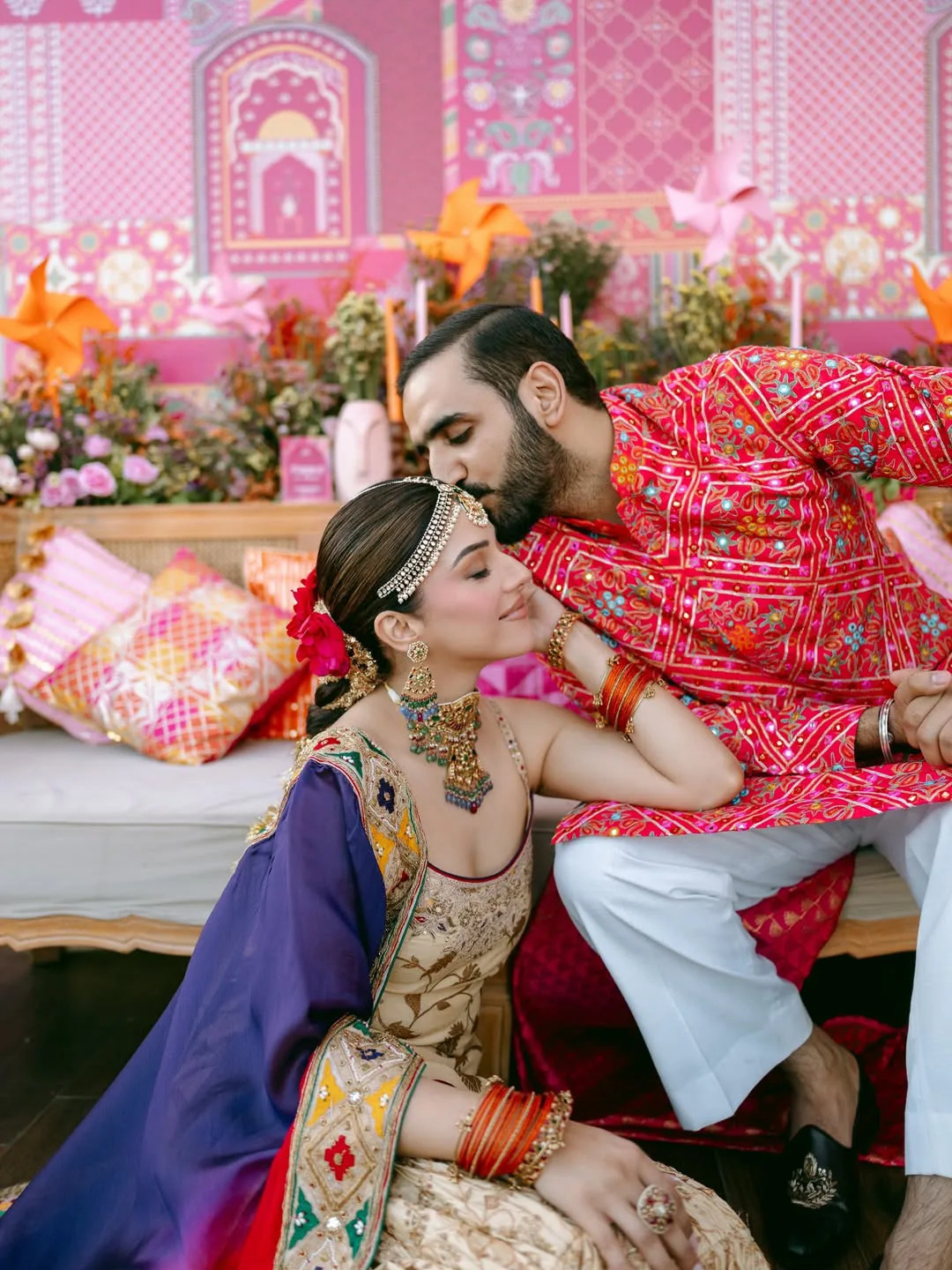 Mehreen Pirzada emotional comments saying she wore her mother wedding lehenga as her haldi garaara