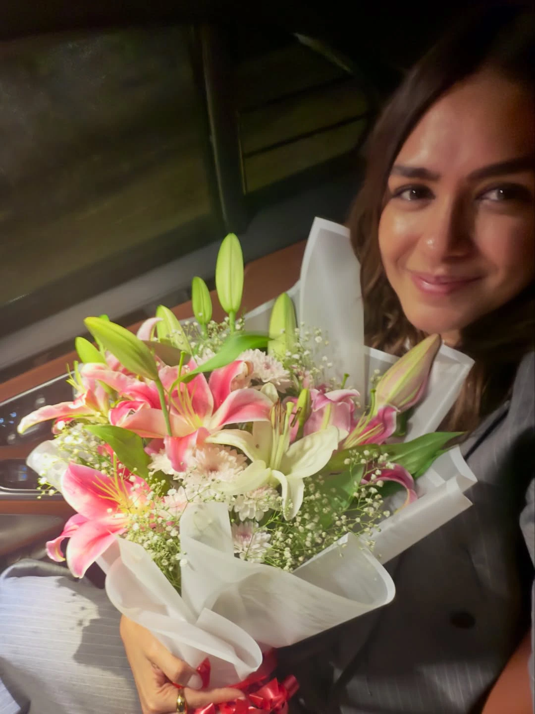 Mrunal Thakur Cute Photos with Flowers