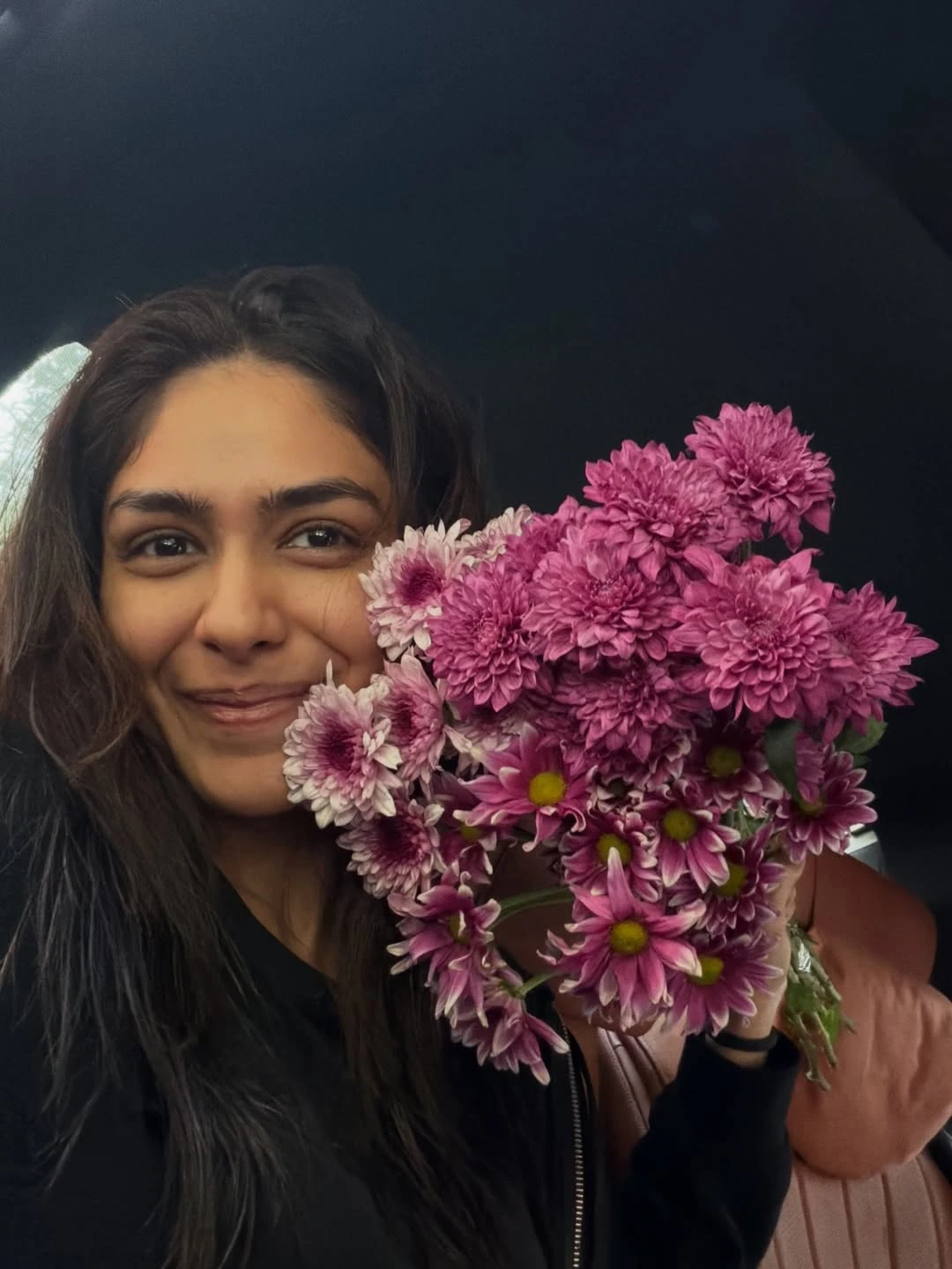 Mrunal Thakur Cute Photos with Flowers