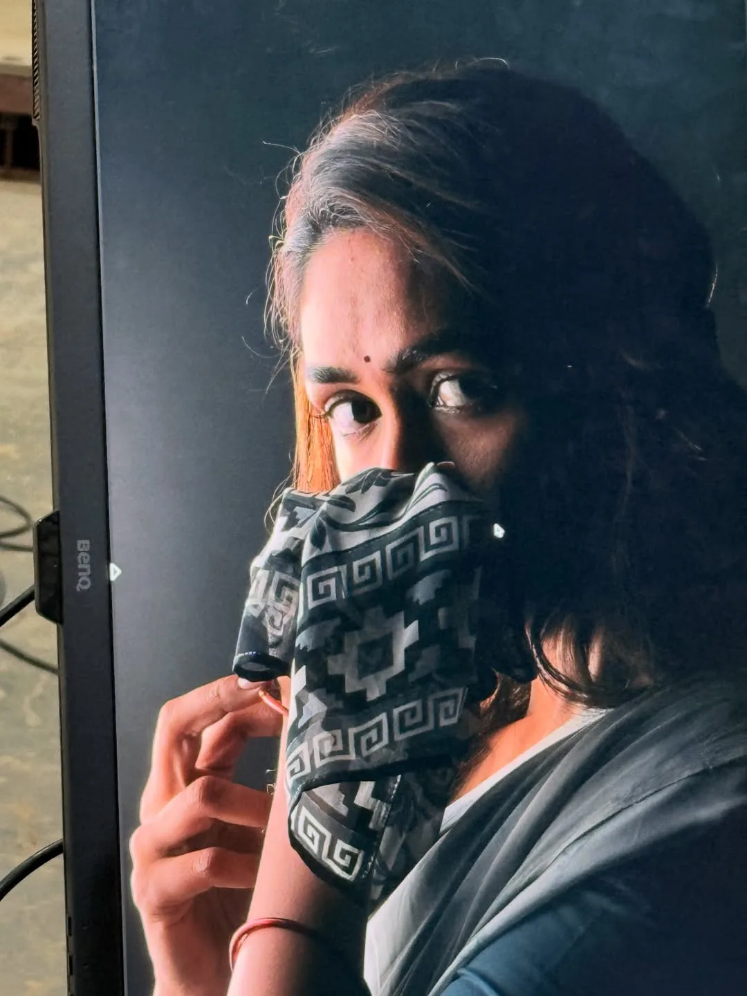 Mrunal Thakur shares working stills from Dacoit movie