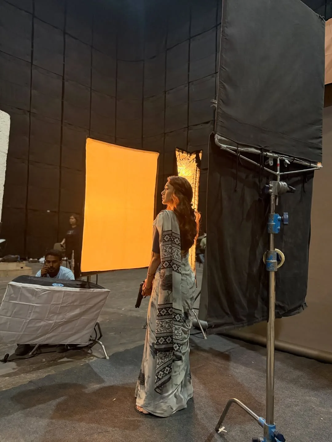 Mrunal Thakur shares working stills from Dacoit movie