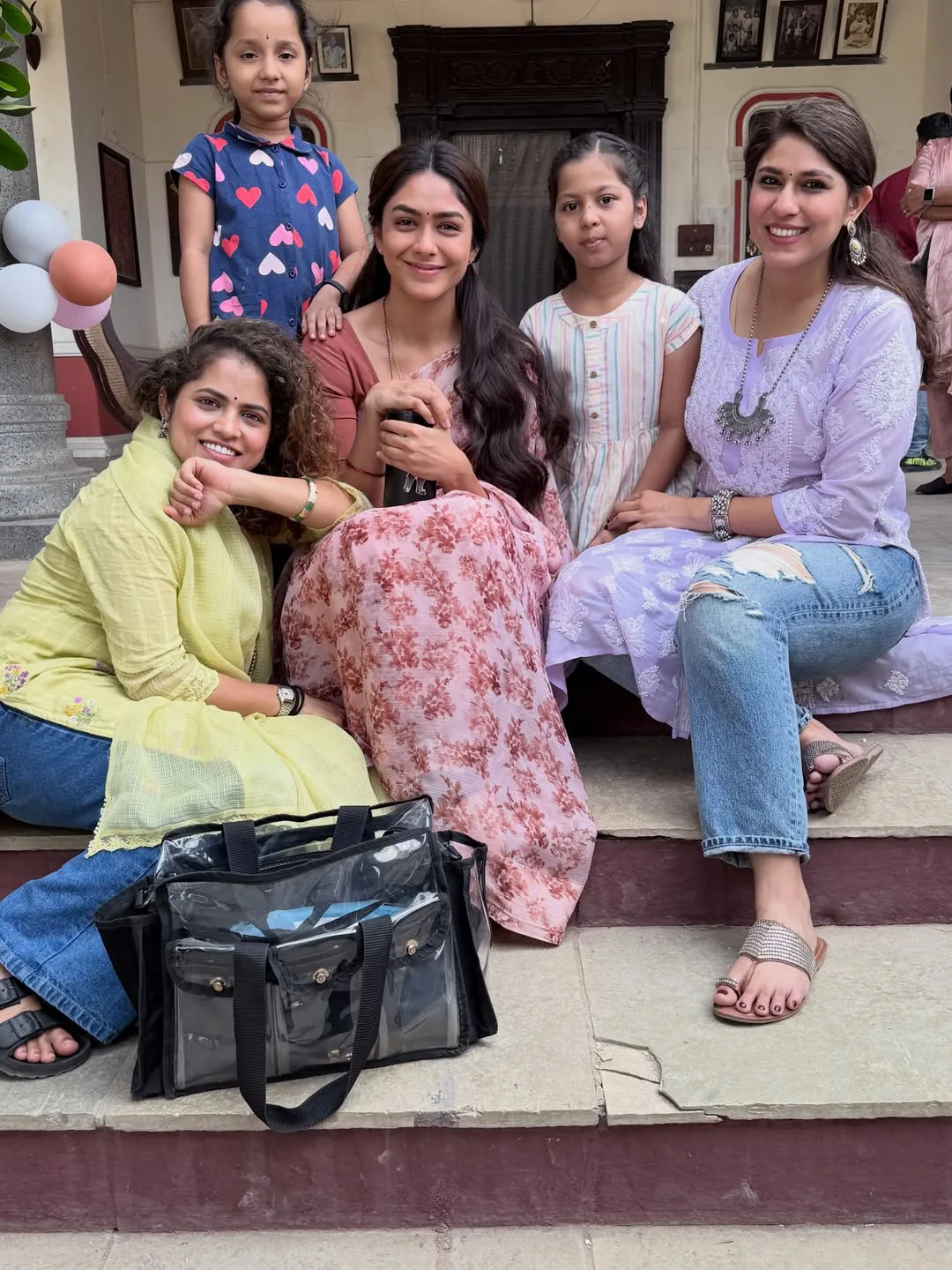 Mrunal Thakur shares working stills from Dacoit movie