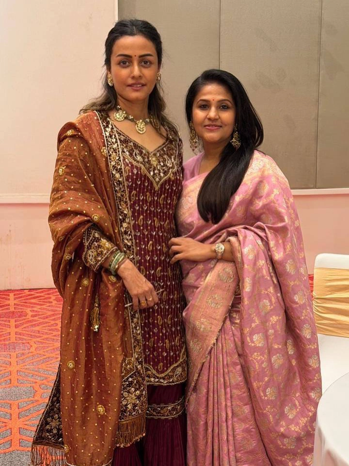 Namrata Shirodkar Sitara Ghattamaneni Attends a Wedding
