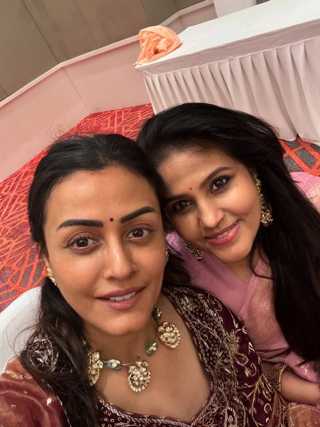 Namrata Shirodkar Sitara Ghattamaneni Attends a Wedding