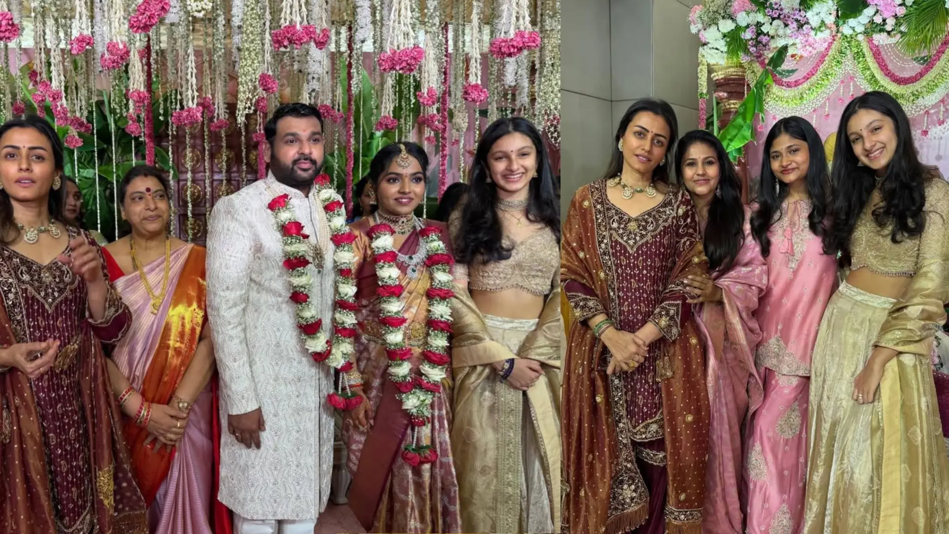 Namrata Shirodkar Sitara Ghattamaneni Attends a Wedding