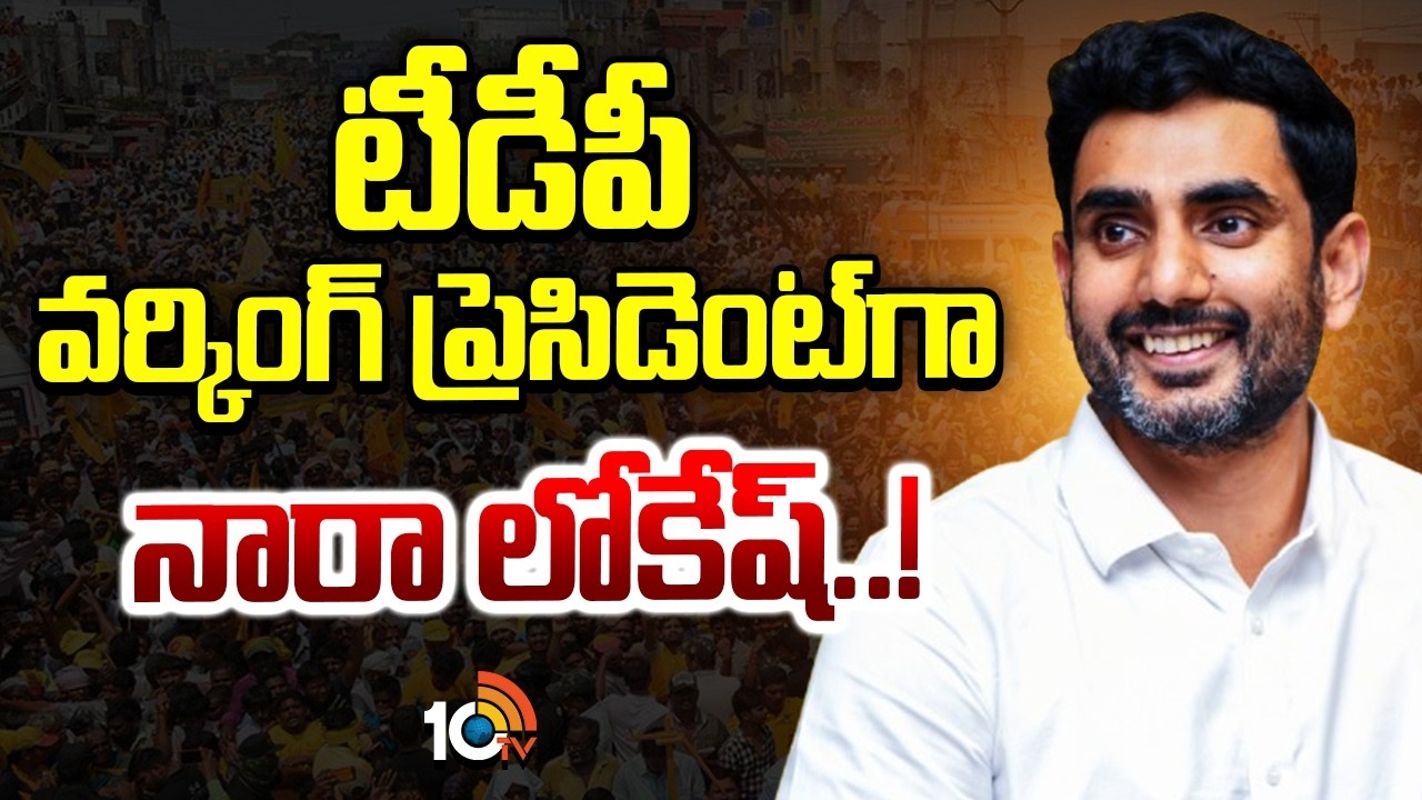 Nara Lokesh : టీడీపీ వర్కింగ్ ప్రెసిడెంట్‌గా నారా లోకేష్