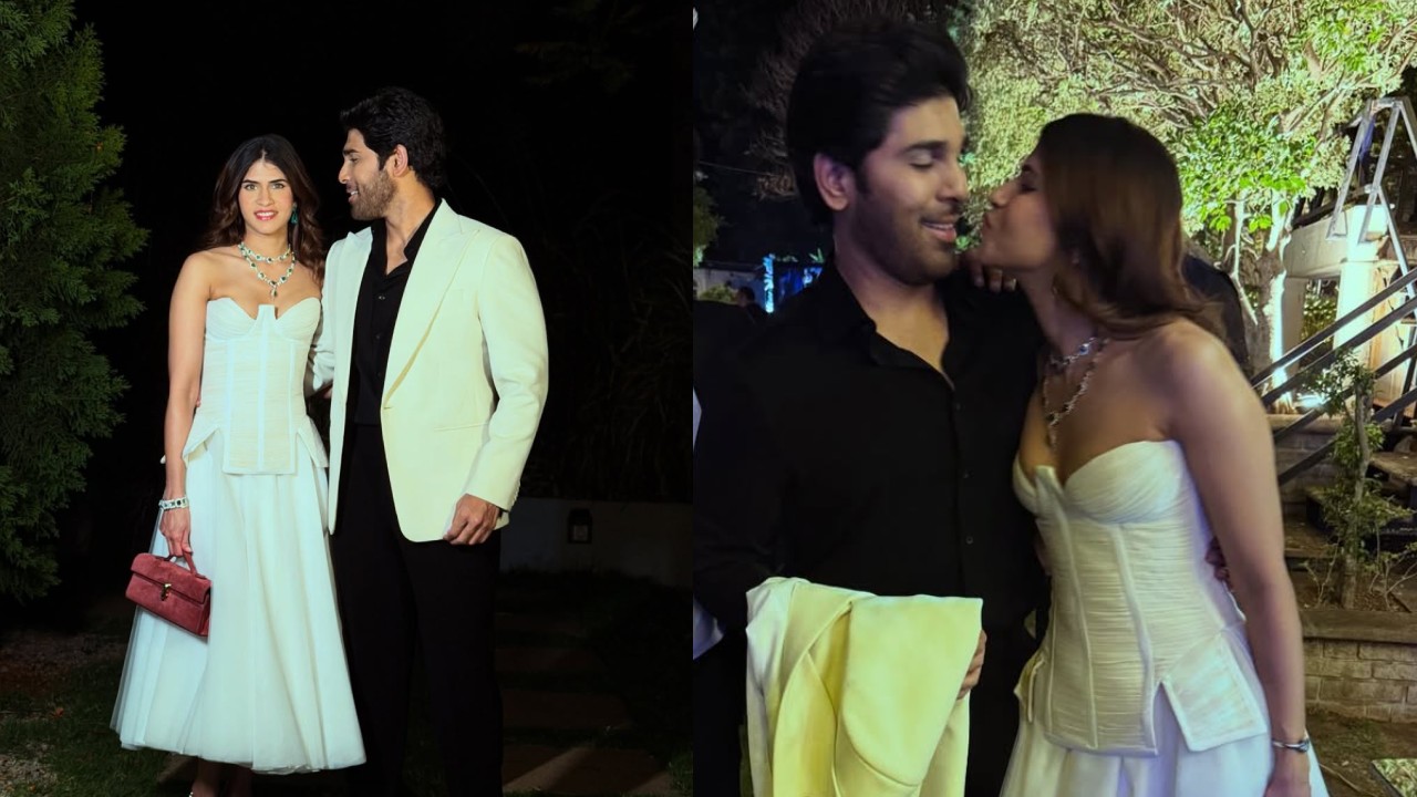 Allu Sirish Enjoying in Party with Wife Nayanika Reddy
